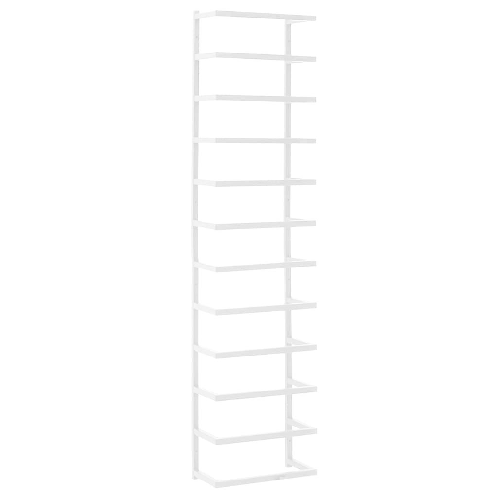 vidaXL Stojak na ręcznik, biały, 24x12x96 cm, stalowy