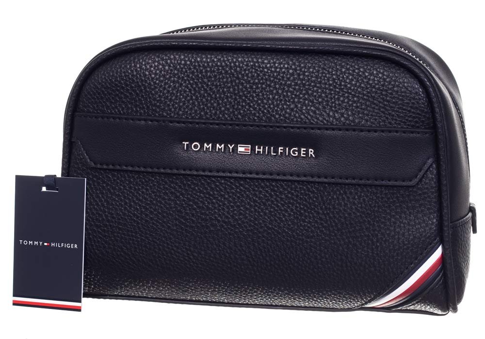 TOMMY HILFIGER Kosmetyczka Th Downtown Washbag AM0AM07823 Czarny