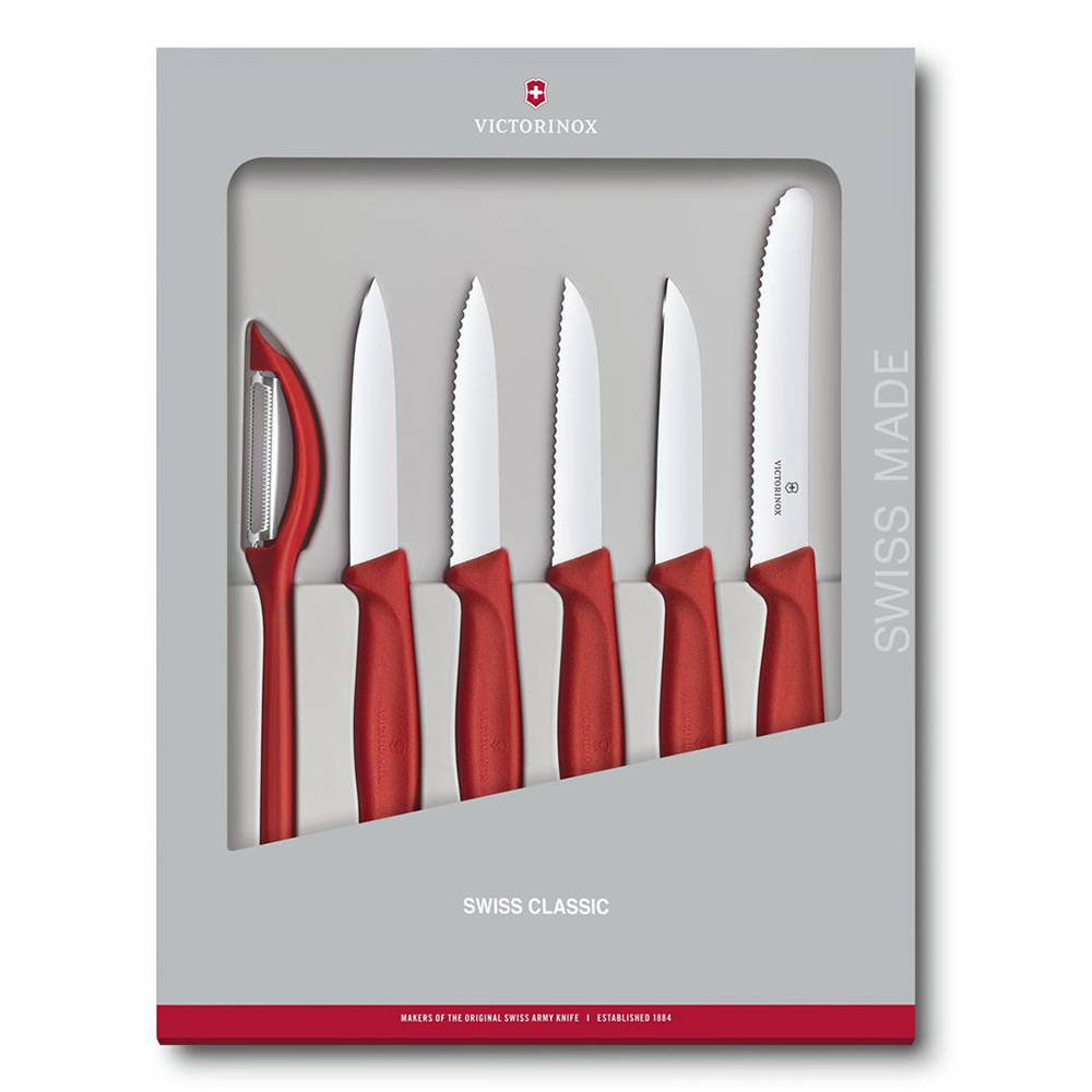 Victorinox Swiss Classic veget knife-Set 6pc red V-6.71 11.6G