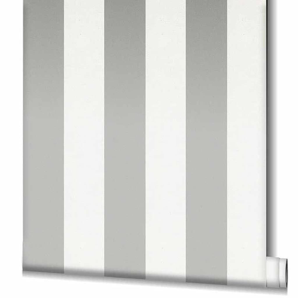 Noordwand Topchic Tapeta Stripes, szare i białe pasy
