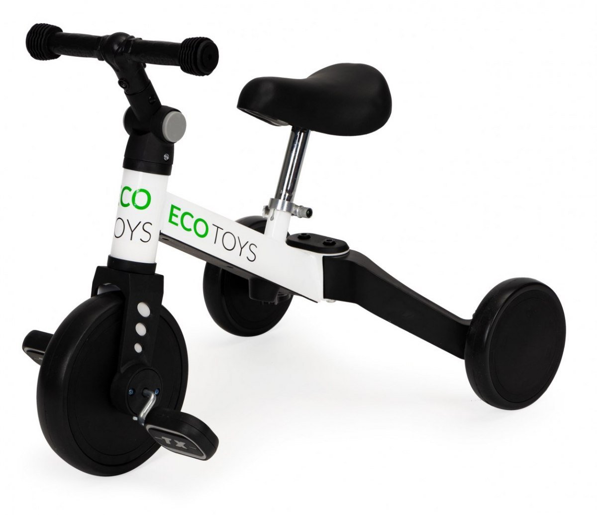 Rowerek trójkołowy biegowy 2w1 z pedałami Ecotoys