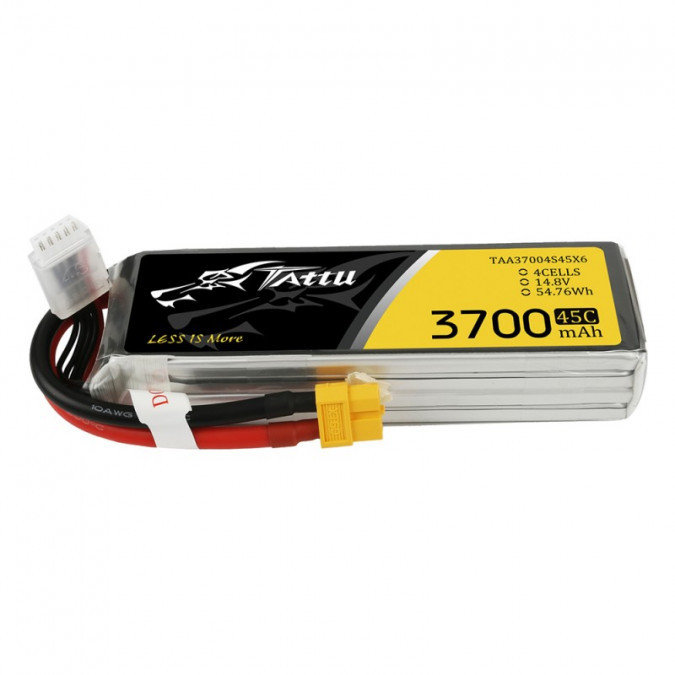 3700mAh 14.8V 45C TATTU Gens Ace XT60