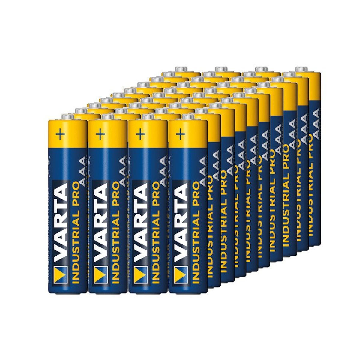 40x Bateria R-03 LR03 AAA alkaliczne Varta Industrial (folia4)