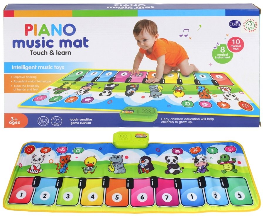 Urwiskowo, Mata Muzyczna Do Tańczenia Pianino Zwierzęta 110cm