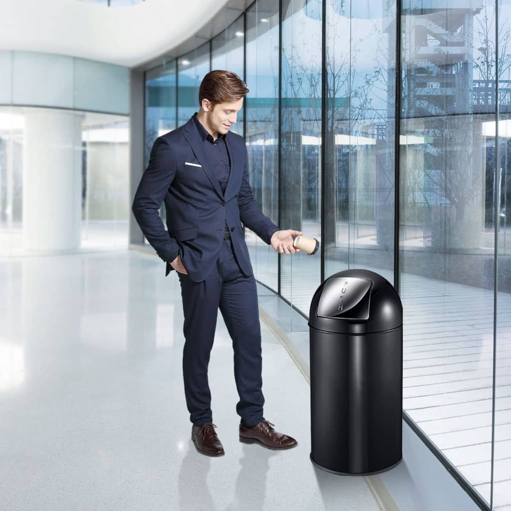 Vepa Bins EKO Kosz na śmieci Pushcan, 40 L, matowy czarny