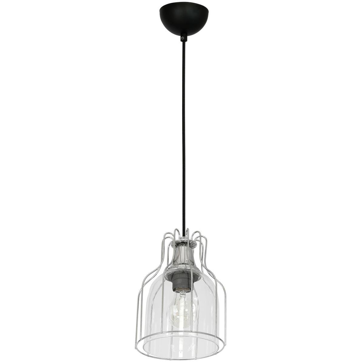 Lampa wisząca Aria 1-pkt. przezroczysta/czarna