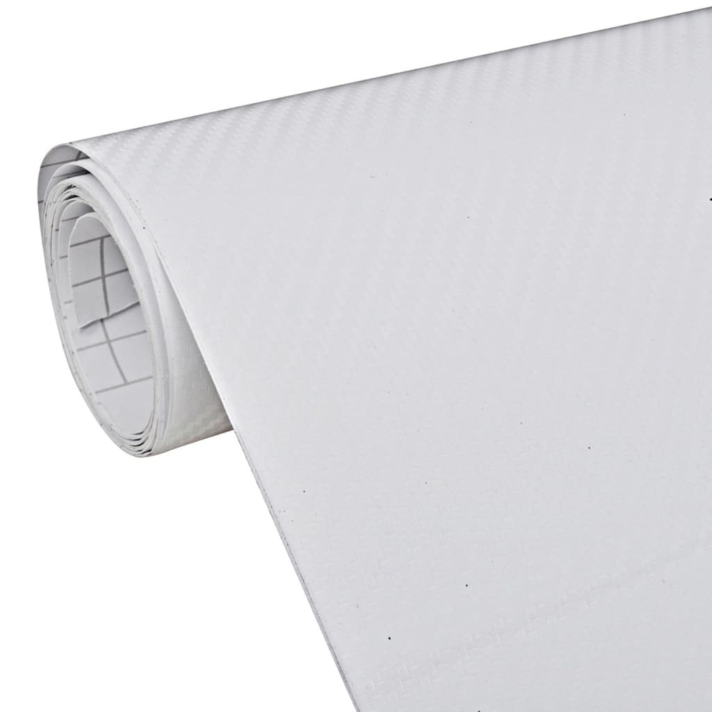 shumee Folie samochodowe 3D 2 szt. białe 100x150 + 50x150 cm