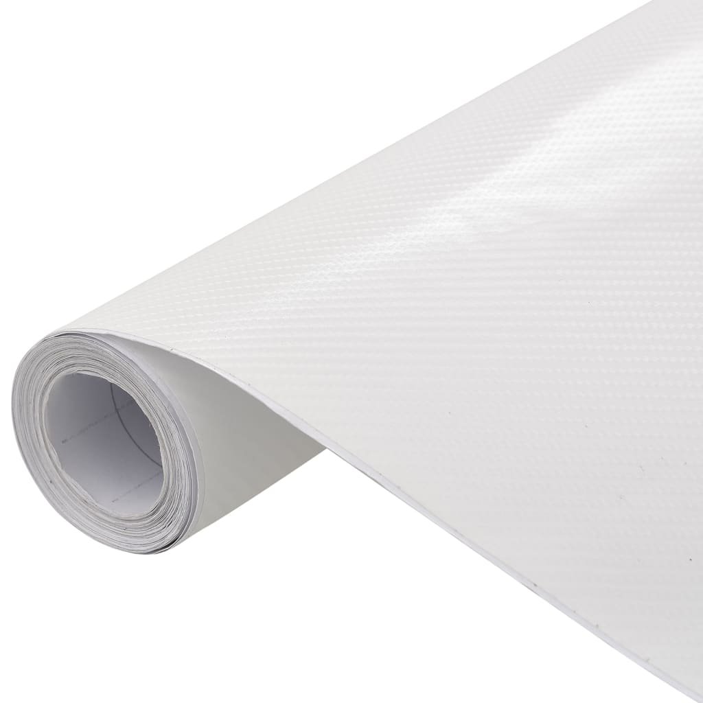 shumee Folie samochodowe 4D 2 szt. białe 100x150 + 50x150 cm