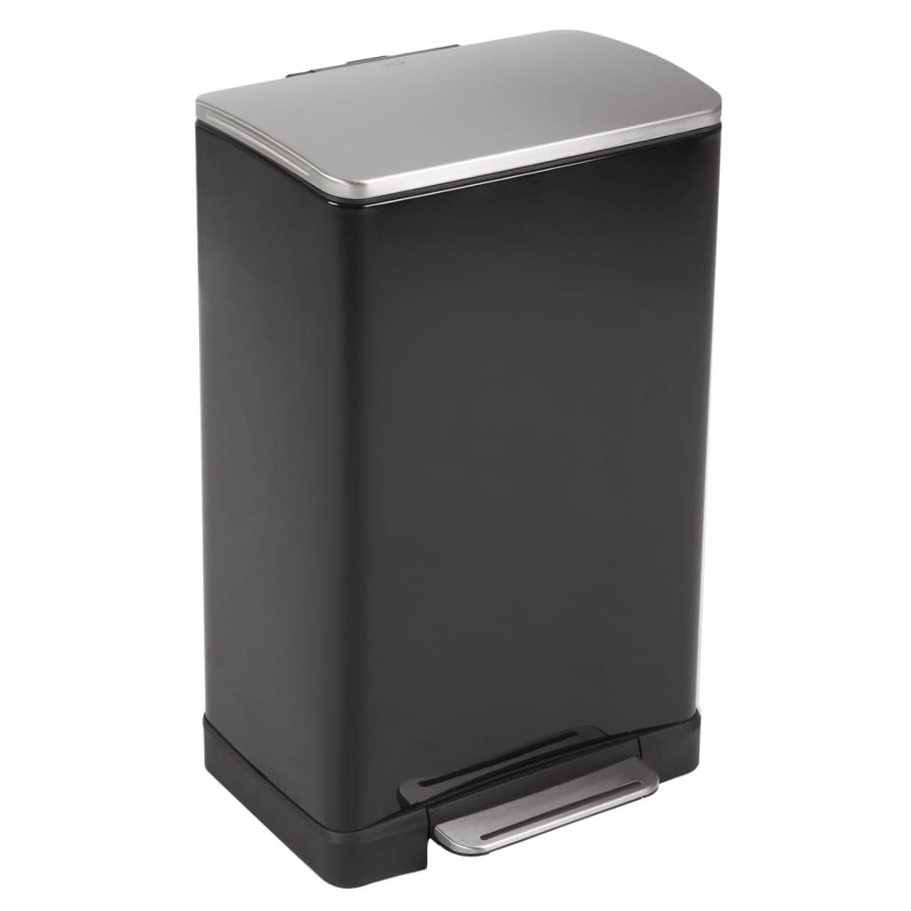 Vepa Bins EKO Kosz na śmieci z pedałem E-Cube, 40 L, matowy, czarny