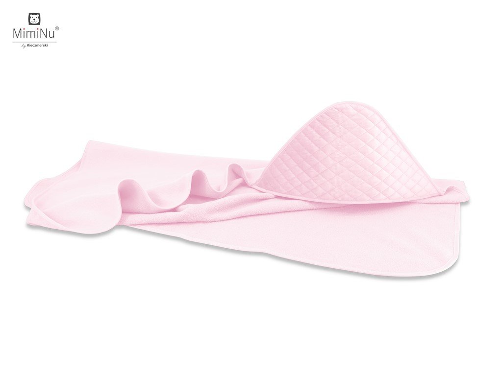 Okrycie kąpielowe 80x80 cm VELVET PIKOWANY RÓŻ