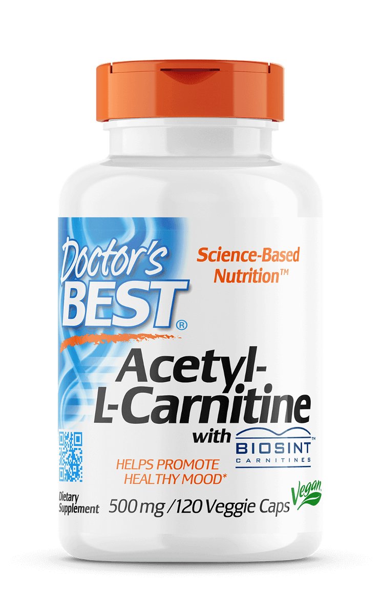Acetyl L-Carnitine with Biosint Carnitines 500mg - 60 vcaps Doctor's Best