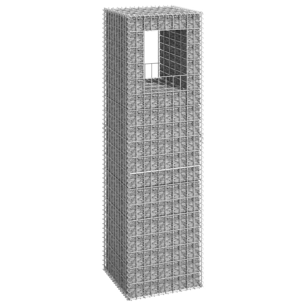 shumee shumee Słupek gabionowy 50x50x180 cm żelazo