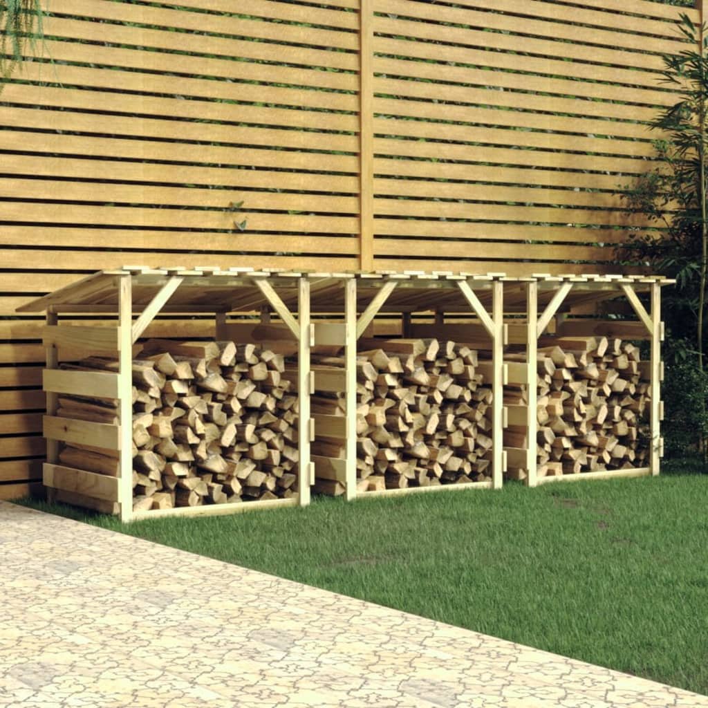 vidaXL Pergole ogrodowe z daszkiem, 3 szt., 100x90x100 cm, sosnowe