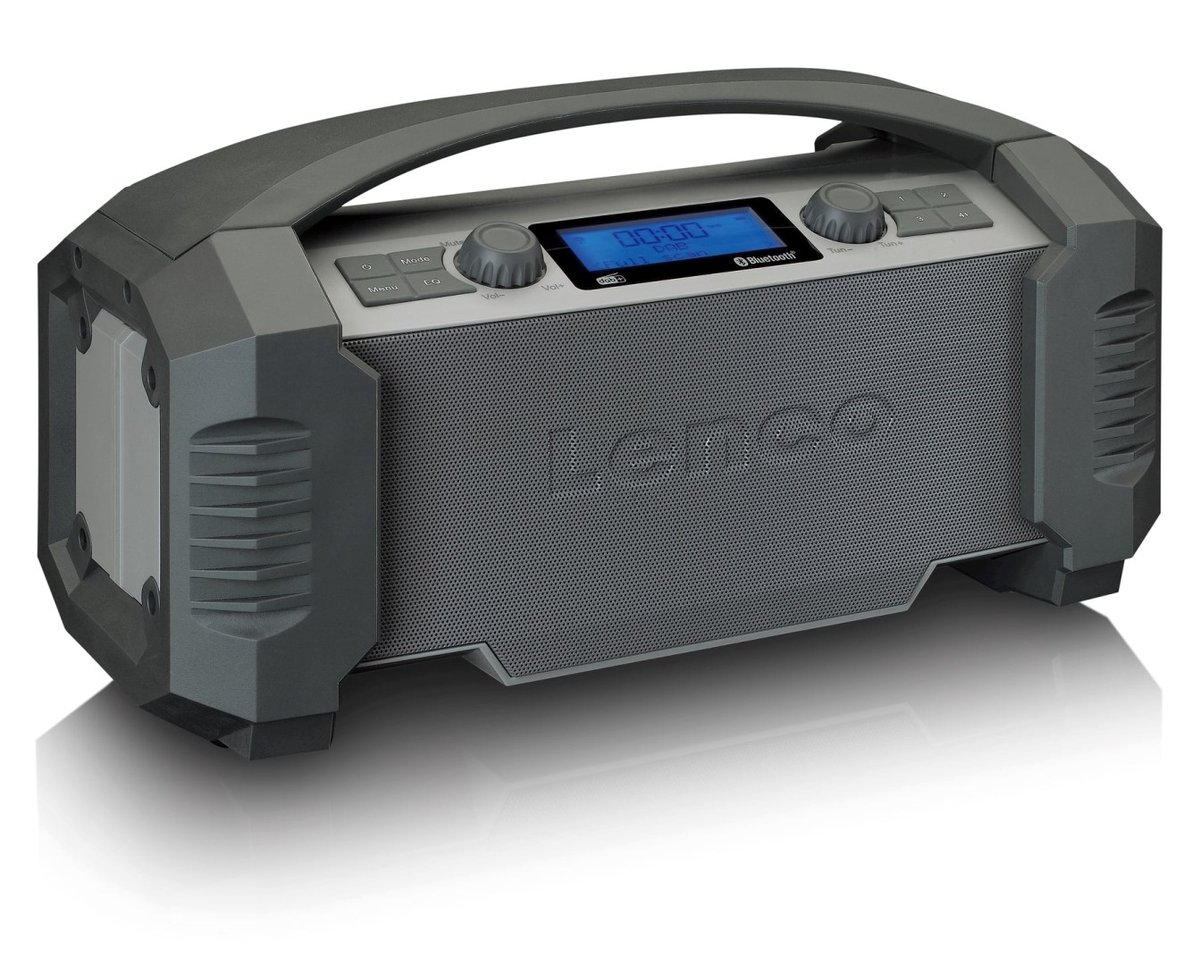 Lenco ODR-150GY - radio DAB+/FM z Bluetooth w pancernej wytrzymałej i wodoodpornej  obudowie