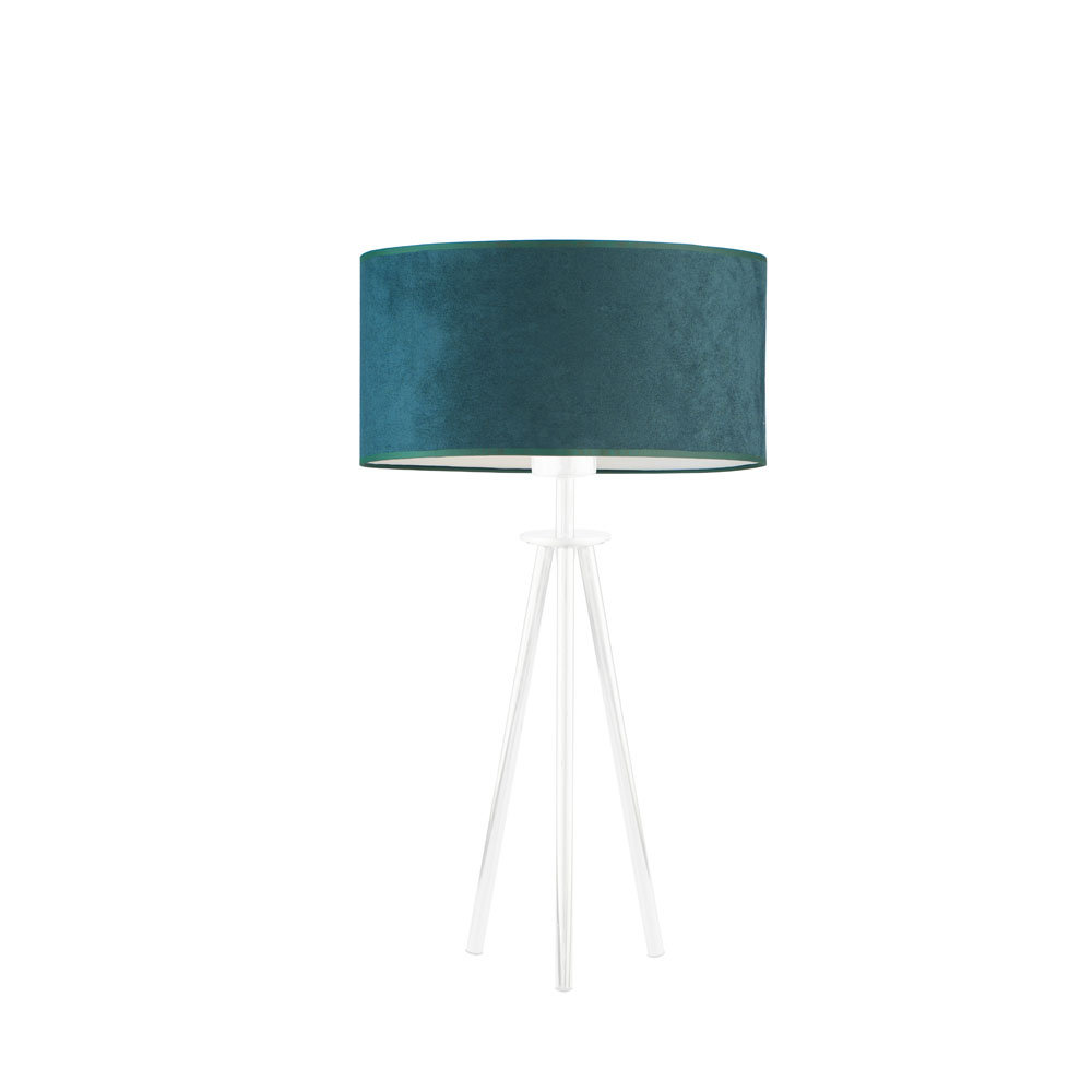 Lysne, Lampka nocna w stylu glamour ALTA VELUR, Zieleń butelkowa