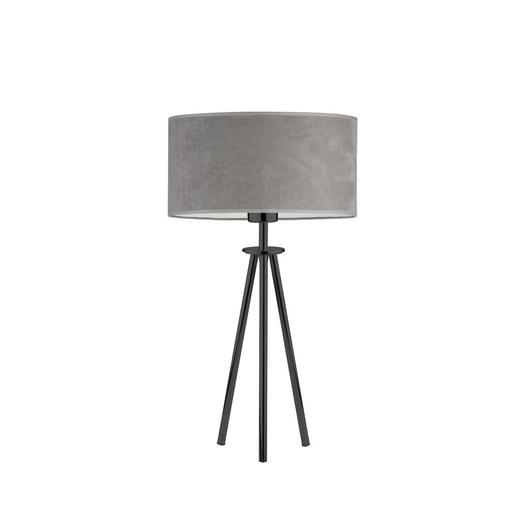 Lysne, Lampka nocna w stylu glamour ALTA VELUR, Szary