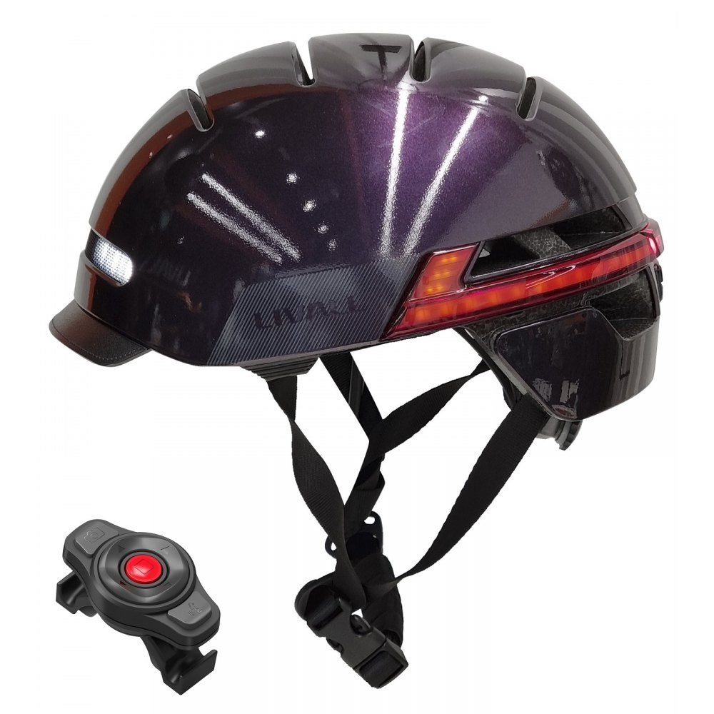 Kask Rowerowy Livall BH51M Neo BT/LED/SOS Rozm.L Fioletowy