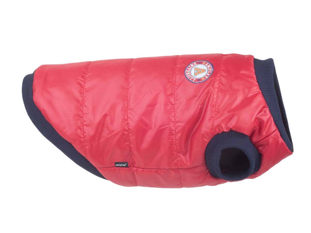 Ami Play Kurtka Puchowa Bronx długość 41 cm Czerwona