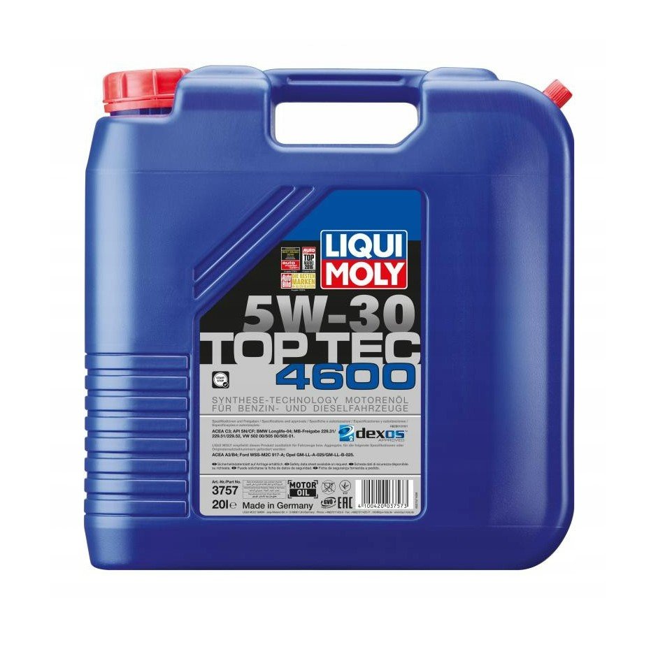 Zdjęcia - Olej silnikowy Liqui Moly  5W-30 TOP TEC 4600 20L  3757 