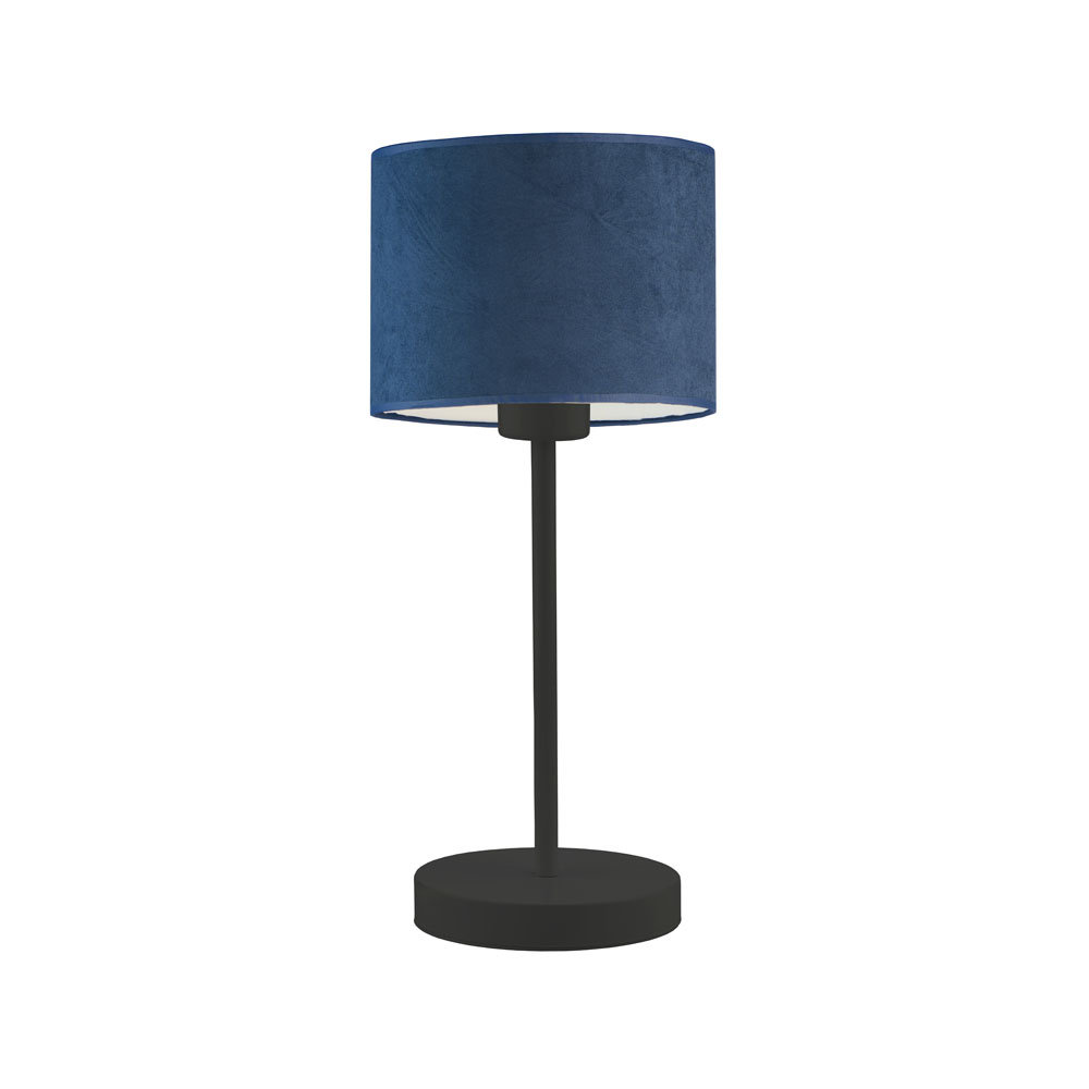 Lampka Stołowa Do Salonu Nicea Velur, Granatowy