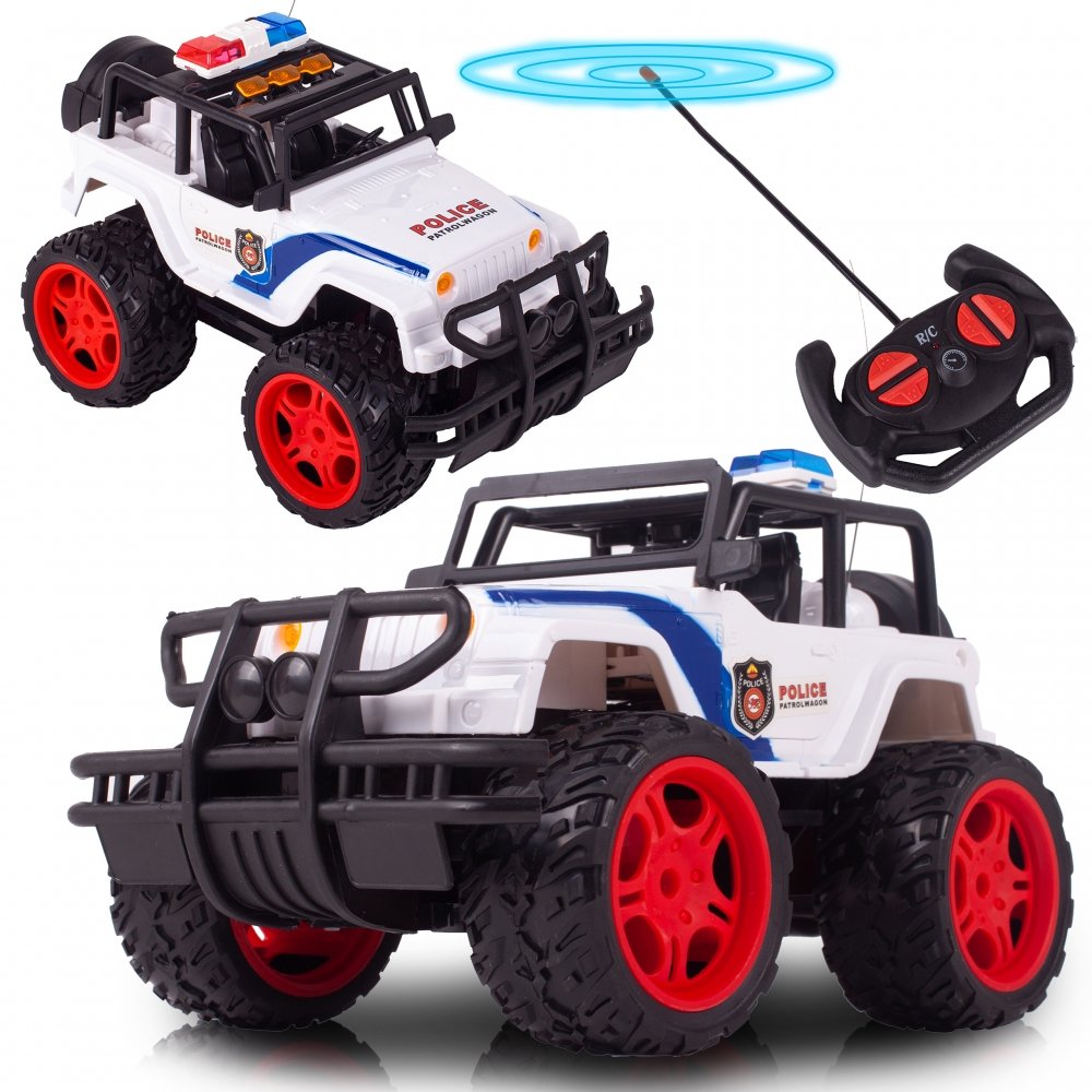 Samochód Auto Policja Monster Truck Zdalnie Sterowany Rc