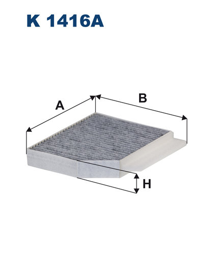 Filtron Filtr, wentylacja przestrzeni pasażerskiej K 1416A K 1416A