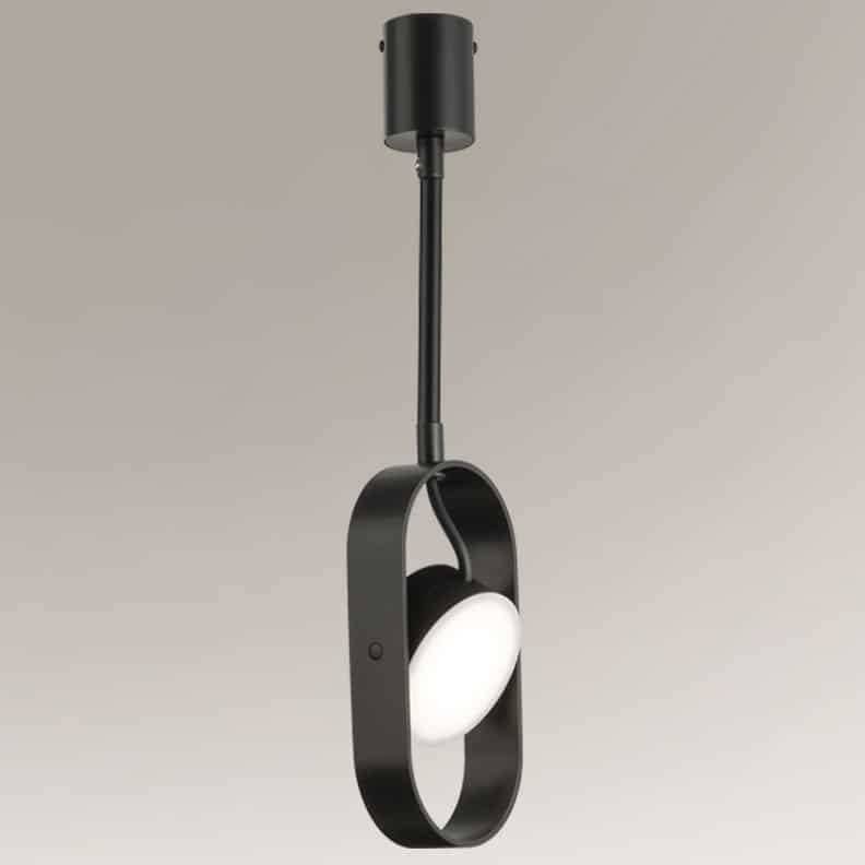 Shilo Industrialna LAMPA sufitowa FUROKU 7892 metalowa OPRAWA regulowany reflektorek LED 4,5W okrągły czarny 7892