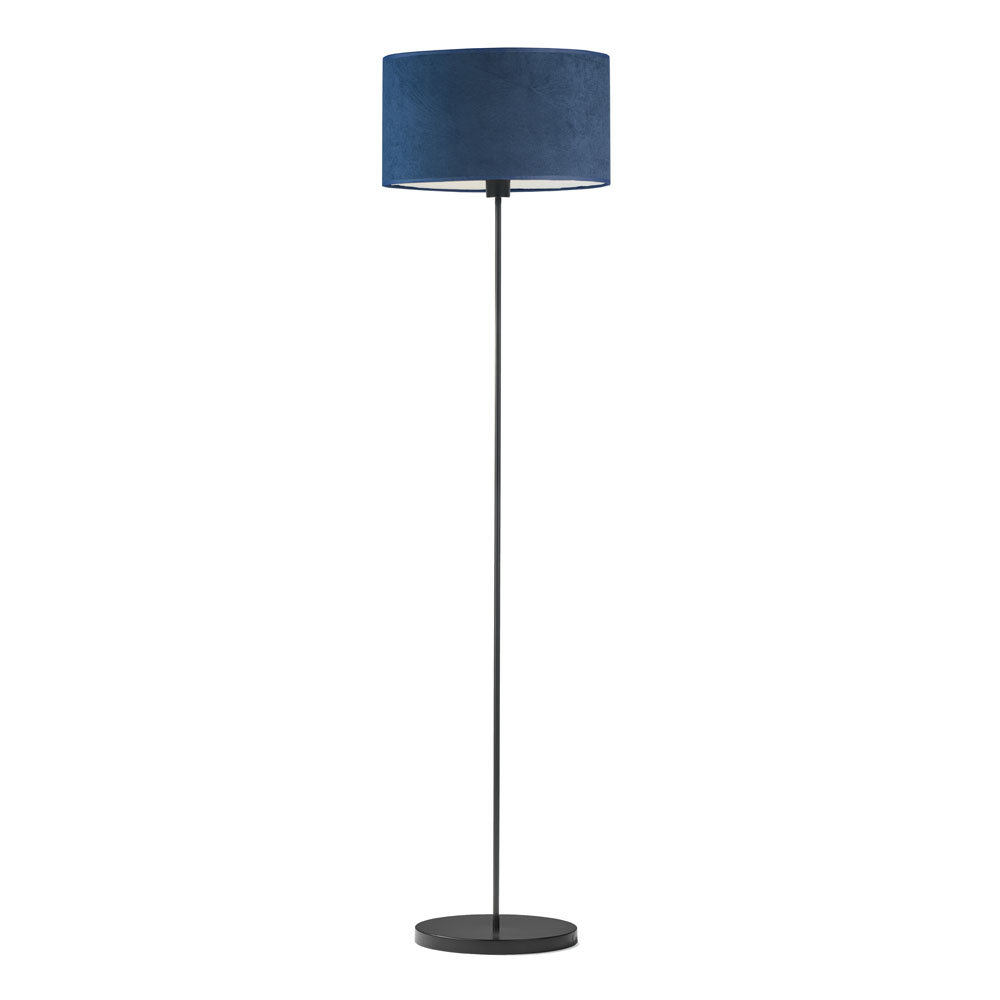 Nowoczesna lampa stojąca WERONA VELUR, granatowy