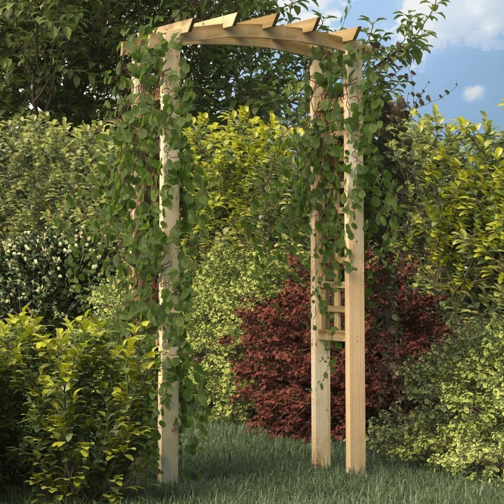 vidaXL Pergola ogrodowa z kratką, 110x60x220 cm, drewno sosnowe