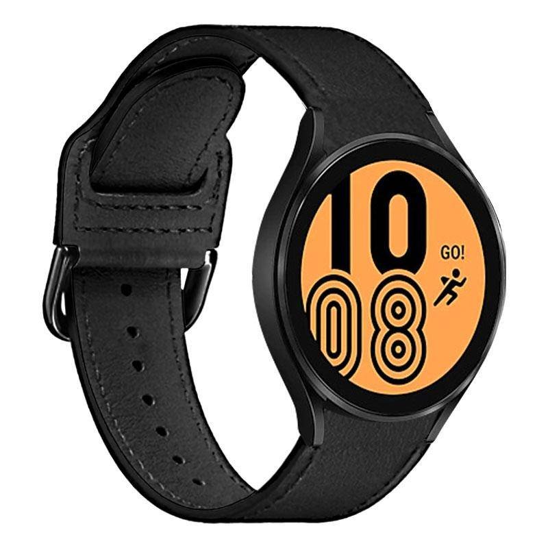 PURO Pasek Classic Leather Band do Samsung Galaxy Watch 4/4 Classic 40/42/44/46mm) Czarny