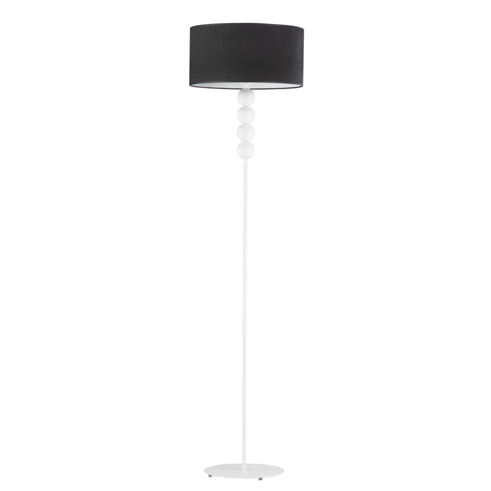 Lampa Podłogowa Z Dekoracyjnymi Kulami Bermudy Velur, Czarny