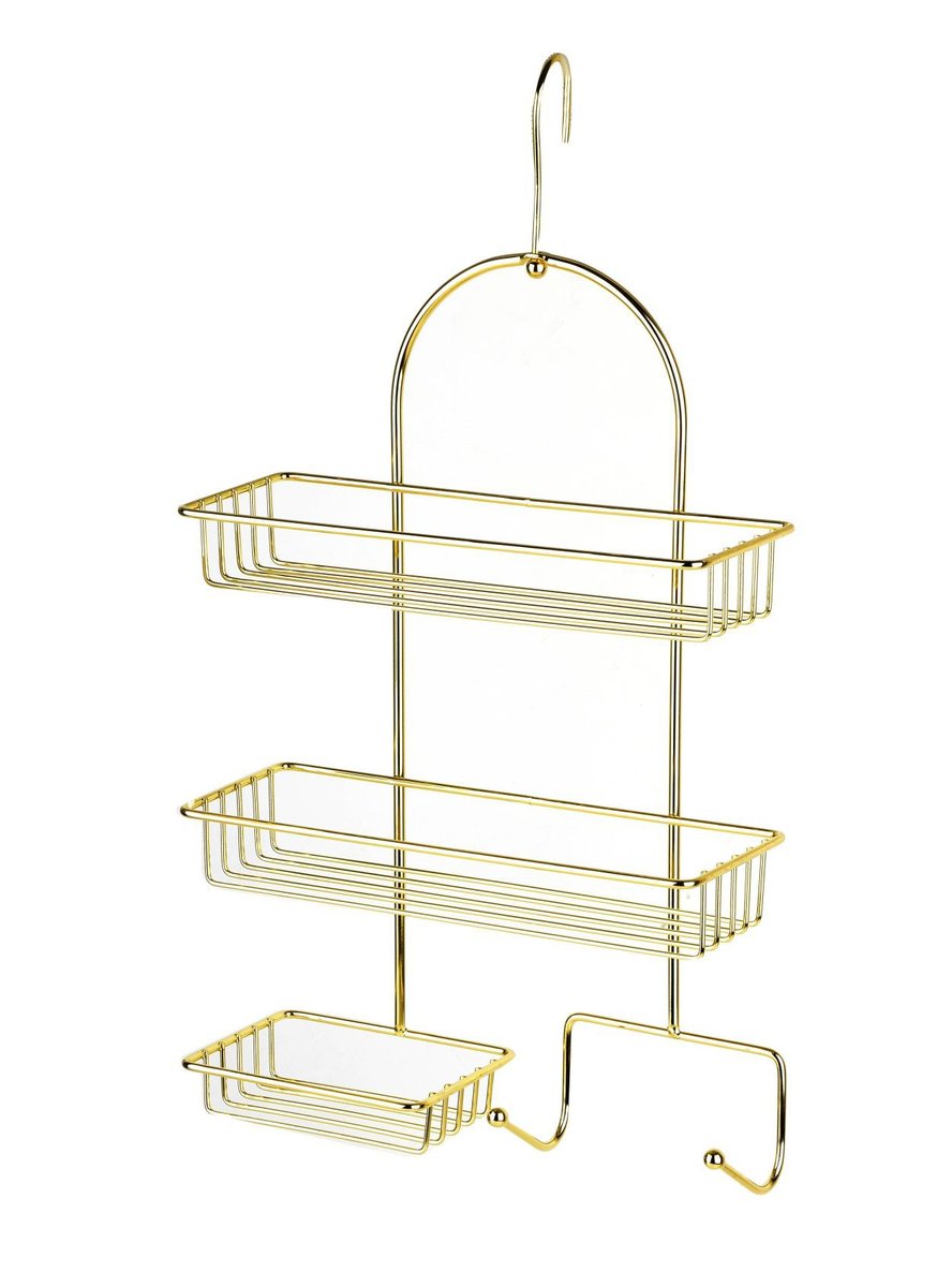 CARL GOLD Półka łazienkowa h48x25x10cm 3 poziomy