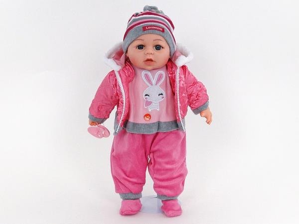 Adar Lalka bobas z głosem 45cm w worku 416512