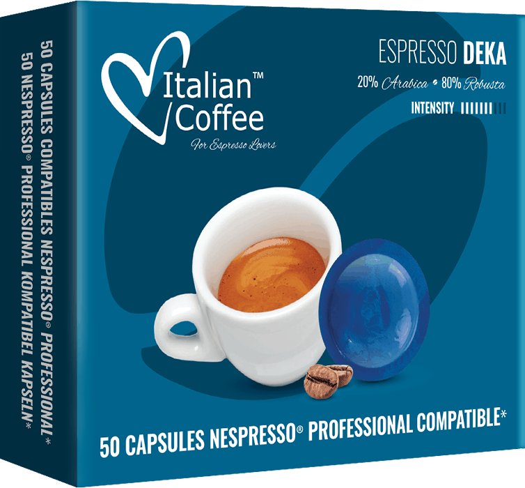 Deka, Kawa Bezkofeinowa, Kapsułki Kompatybilne Z Systemem Nespresso Professional, 50 Kapsułek