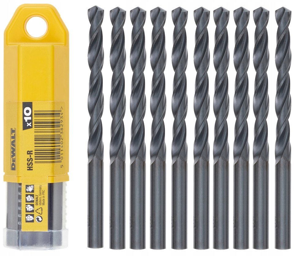 DeWalt Wiertła do metalu HSS-R DIN 338 6x93mm 10szt DT5152