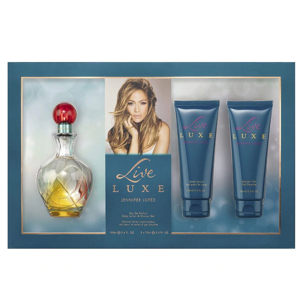 Jennifer Lopez Live Luxe Woda Perfumowana 100 ml + Balsam 75 ml + Żel 75 ml Zestaw