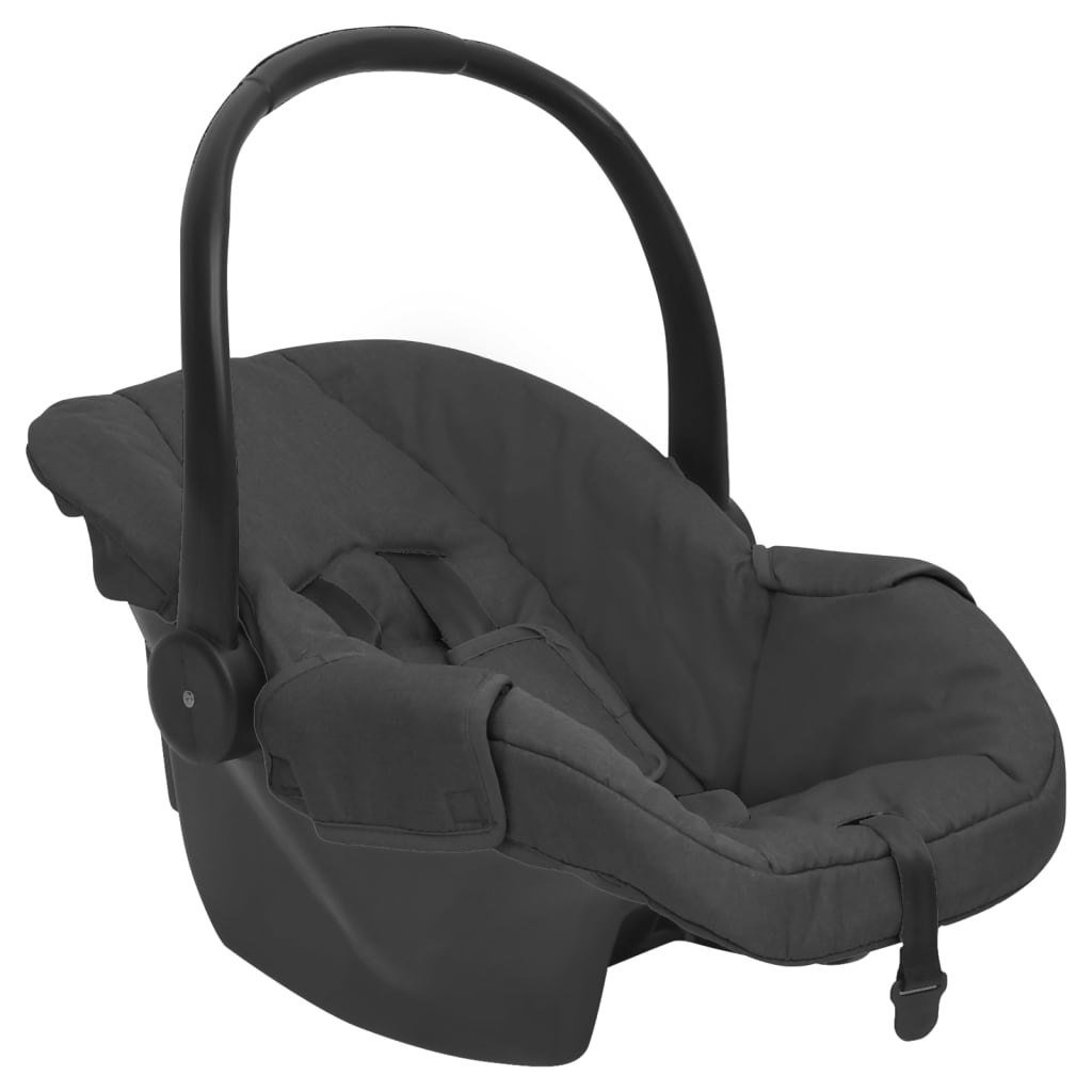 Fotelik niemowlęcy do samochodu antracytowy 42x65x57 cm