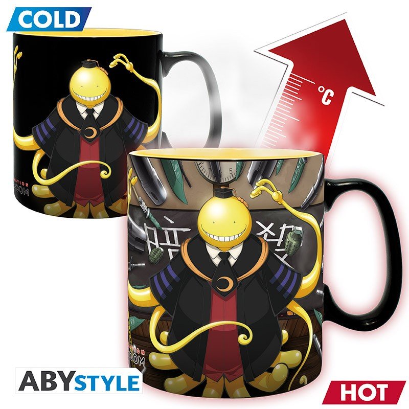 Duży Kubek Zmieniający Kolor Assassination Classroom - Koro Attacked (460 Ml)