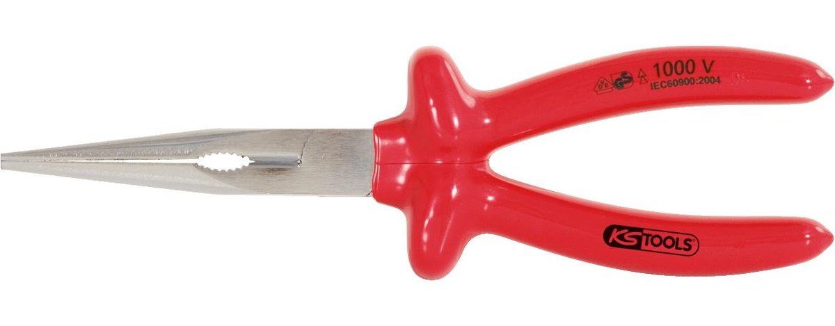 KS TOOLS 1000V Szczypce plasko-okragle, 200mm