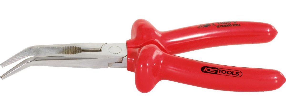 KS TOOLS 1000VSzczypce pólokragle zagiete200mm