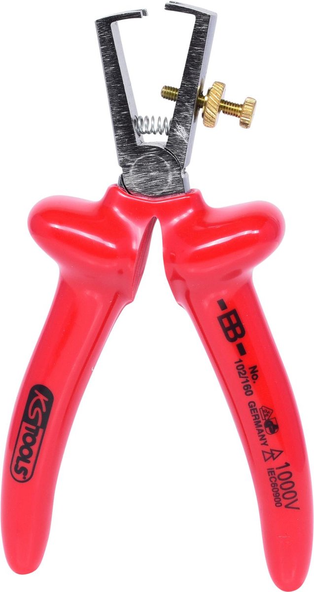 KS TOOLS 1000VSzczypce do sciag. izolacji, 160mm