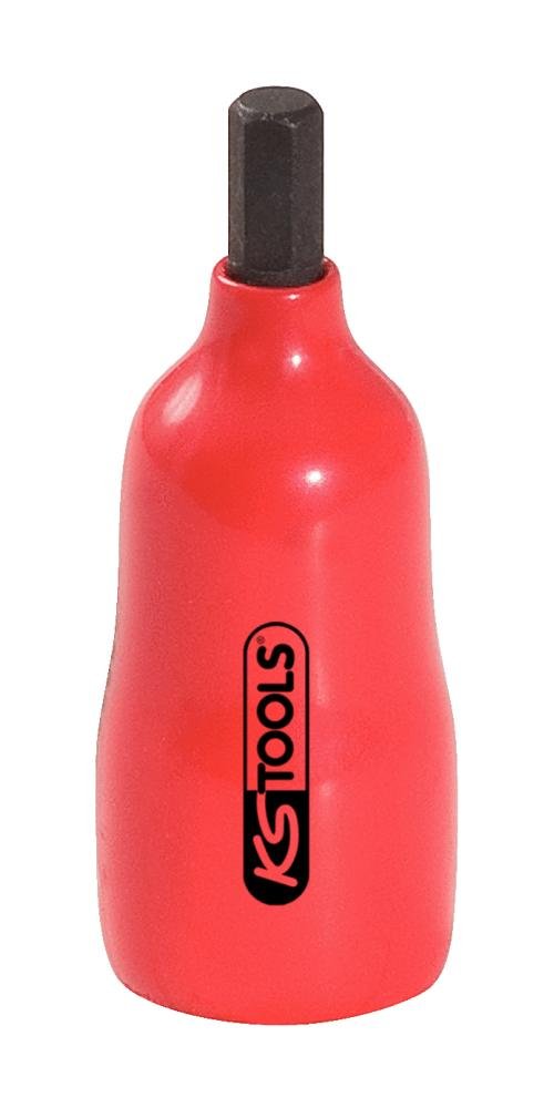 KS Tools Do śrub z łbem walcowym z gniazdem sześciokątnym 1/4 cala izolowanych bitu klucz nasadowy