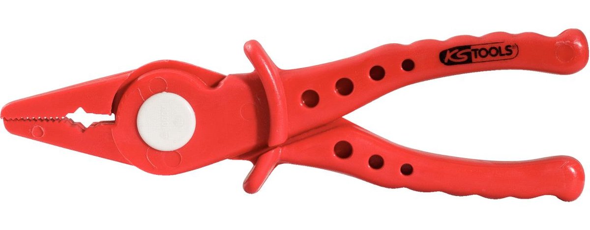 KS TOOLS Szczypce p?askie z tworzywa sztucznego z izolacj? ochronn?,