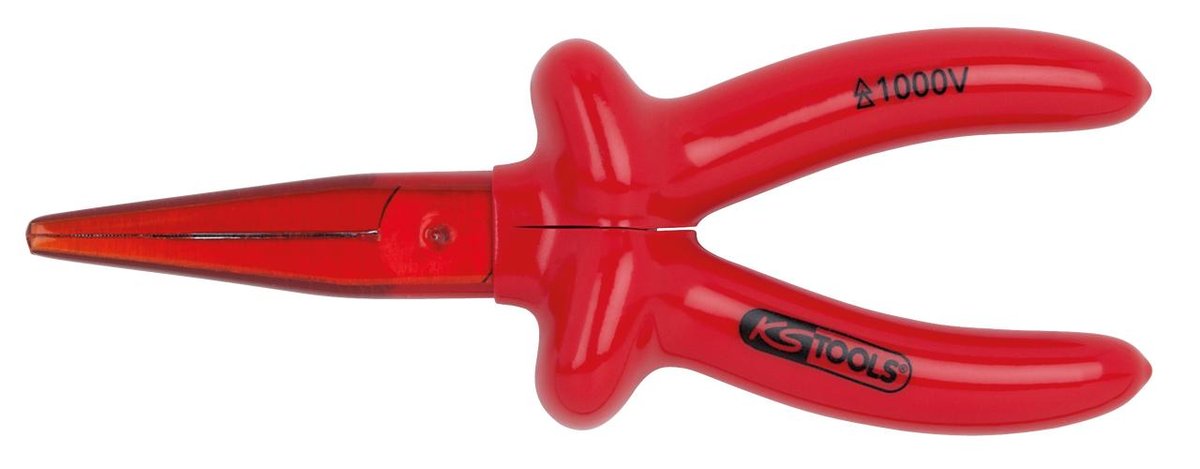 KS TOOLS 1000V Szczypce plaskiez dlugimi szczekami, 160mm