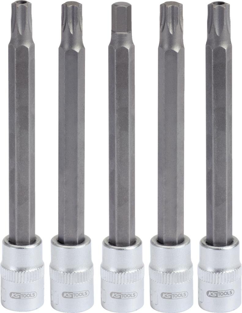 KS Tools 140.2300 1/4 cala Komplet z poduszką powietrzną Bit STE cknuss specjalna, 5-częściowy 4042146223857