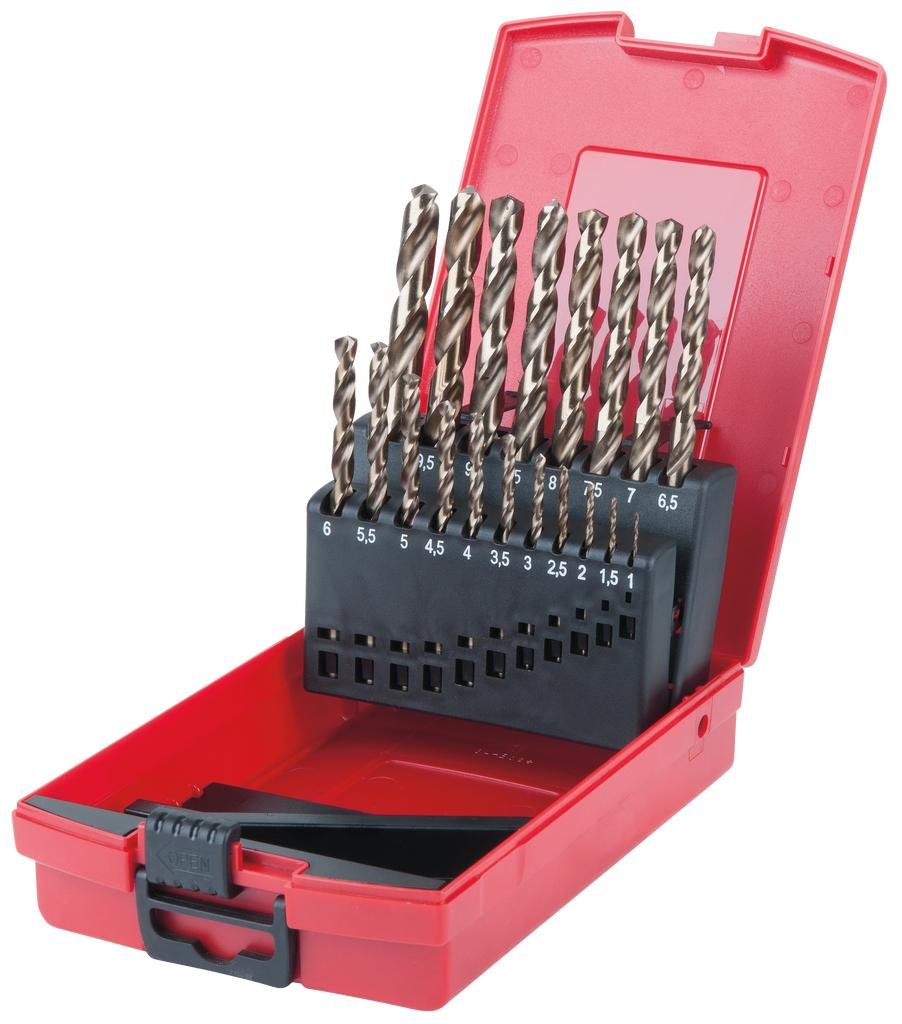 KS TOOLS HSS-G Co 5 Zestaw wiertel spiralnychw plastikowym opakowaniu