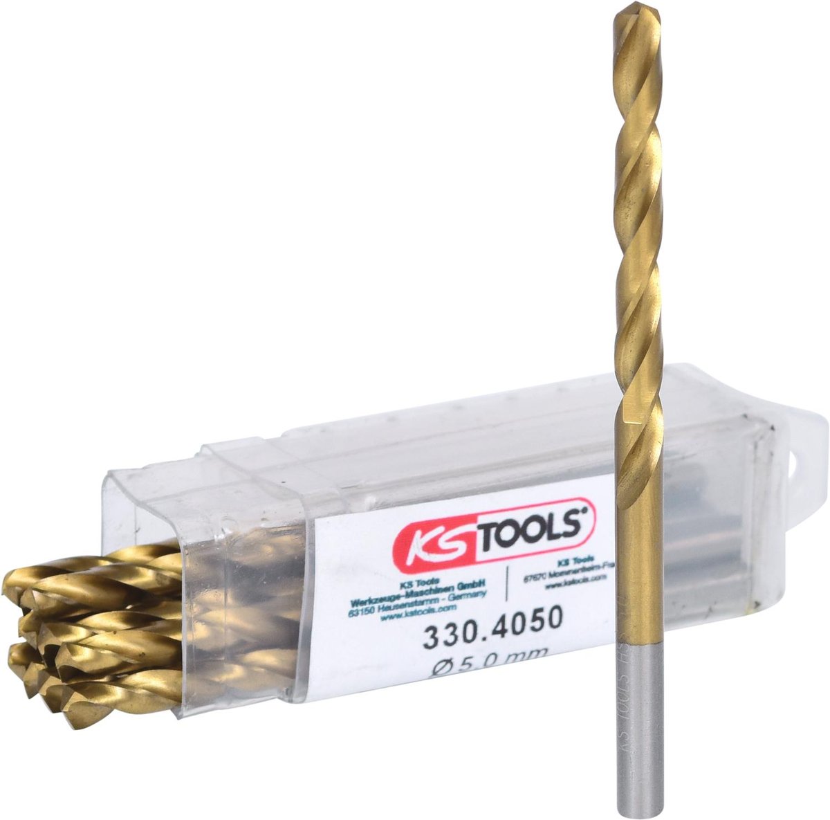 KS TOOLS HSS TiN Wiertło spiralne, 5mm, 10-ciopak