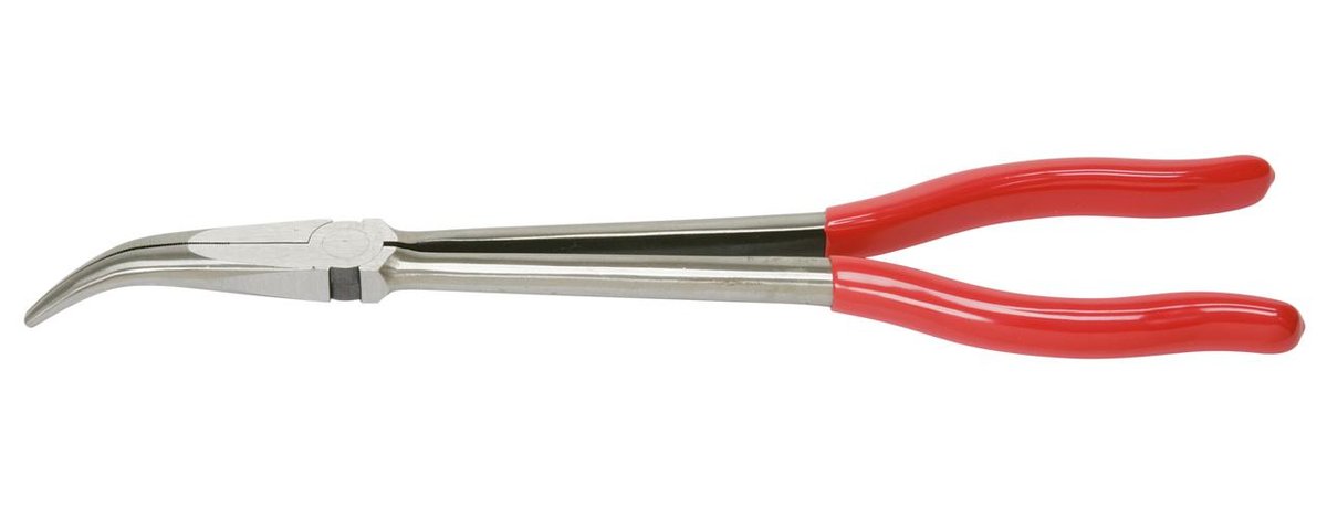 KS TOOLS Szczypce plasko-okragle, zagiete pod katem 45°, ekstra
