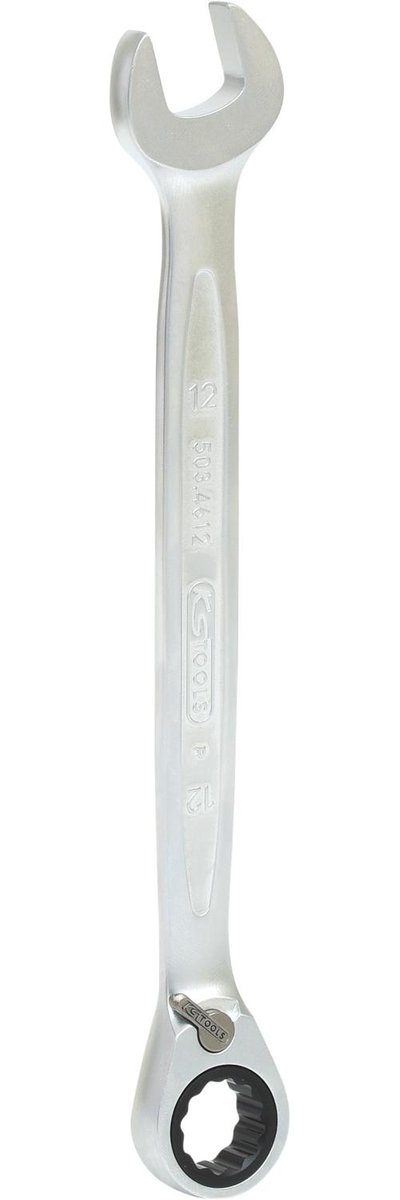 KS Tools 503.4612 Gear Plus zapadkowy klucz płasko oczkowy, przełączany, 12 MM 5034612