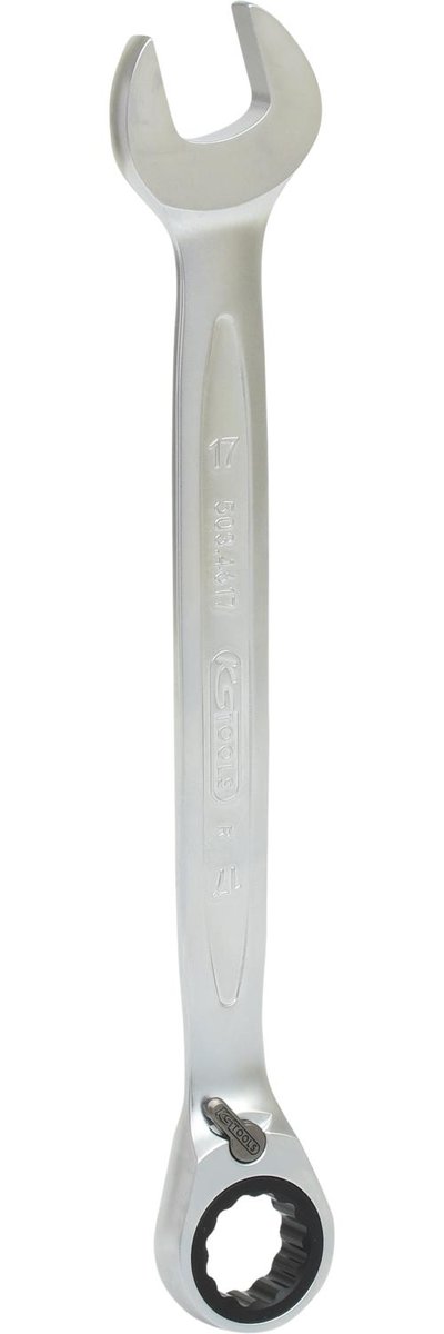 KS Tools 503.4617 Gear Plus zapadkowy klucz płasko oczkowy, przełączany, 17 MM